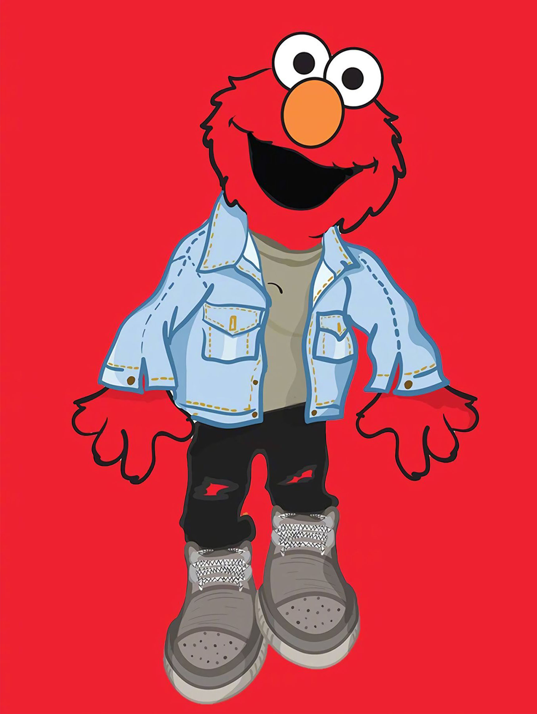 装饰画kaws芝麻街卡通儿童创意装饰家居客厅现代装饰画