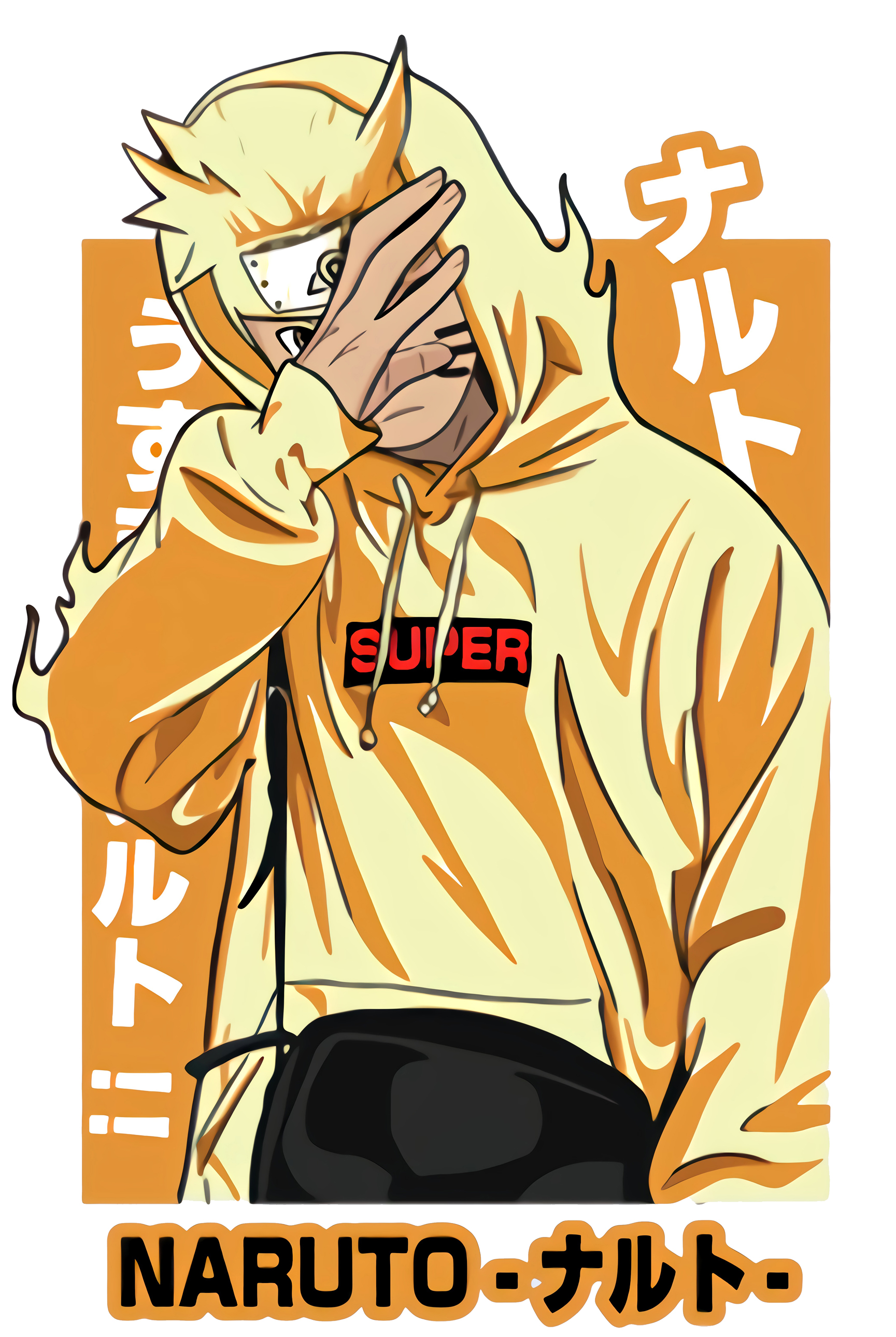 supreme装饰画火影忍者卡通动漫海报挂画潮牌卧室服装店现代装饰画