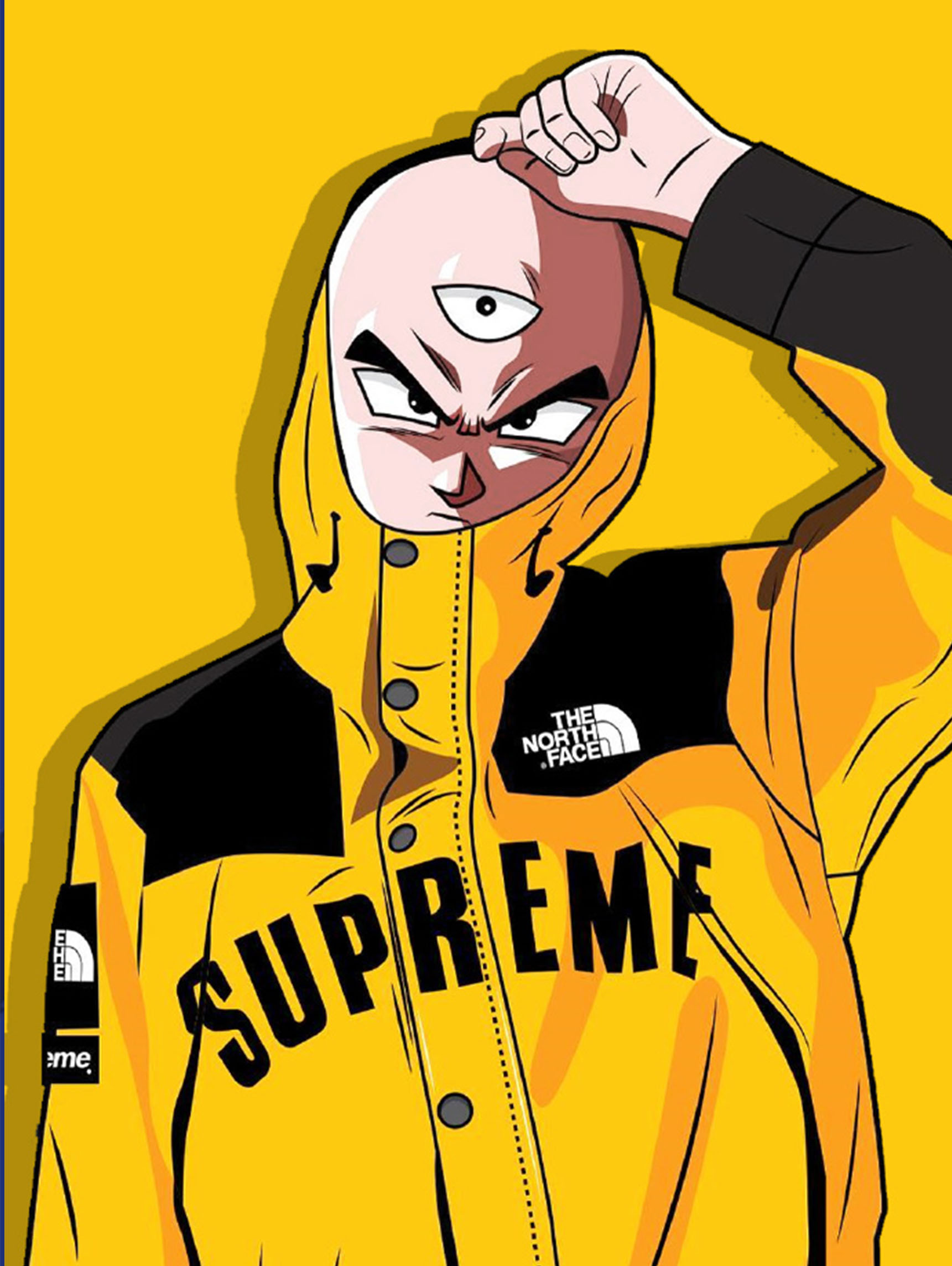 潮牌supremeoff现代潮流七龙珠联名服装店网咖漫画现代装饰画