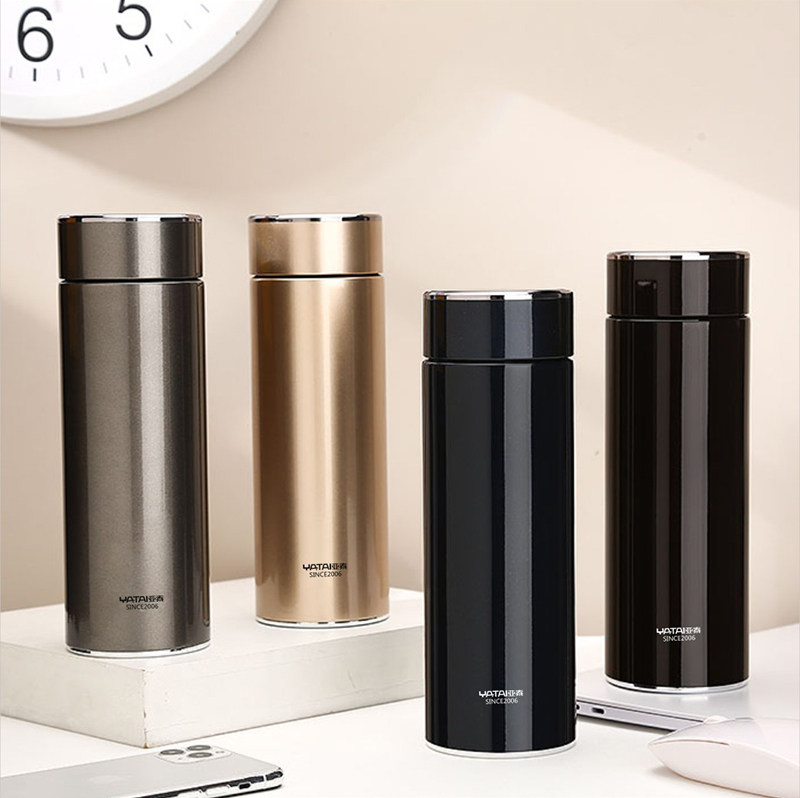 亚泰304不锈钢保温水杯男生商务车载便携泡茶杯活动礼品刻字定制