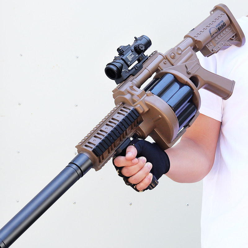 连发软弹玩具儿童m32电动榴弹吸盘轮盘转动软弹枪