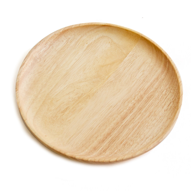 木质盘子日式木制餐盘家用餐厅托盘面包圆盘盘