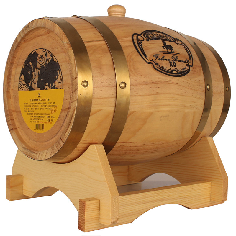 橡木桶装洋酒法国原液进口白兰地xo4.8l大容量白兰地