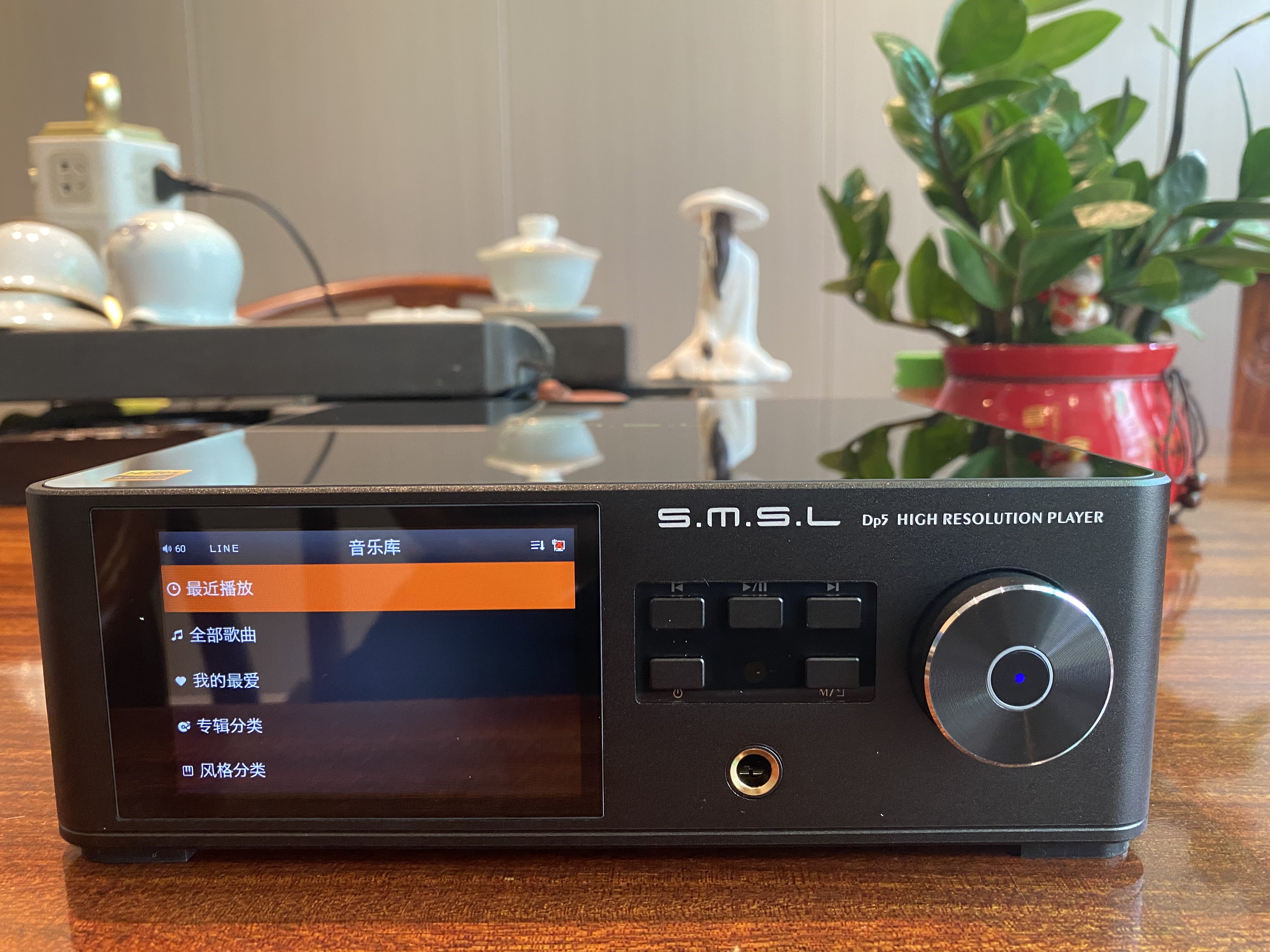 双木三林dp5数字转盘硬盘es9038pro解码耳放dsd解码器
