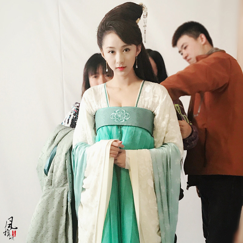 独孤皇后同款古装宋欣佳怡杨丽华清新唯美唐风汉服襦裙写真演出服