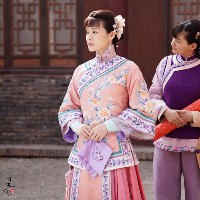 那年少奶奶禾服国秀民国古装同款咏梅花开胡咏梅民族服装