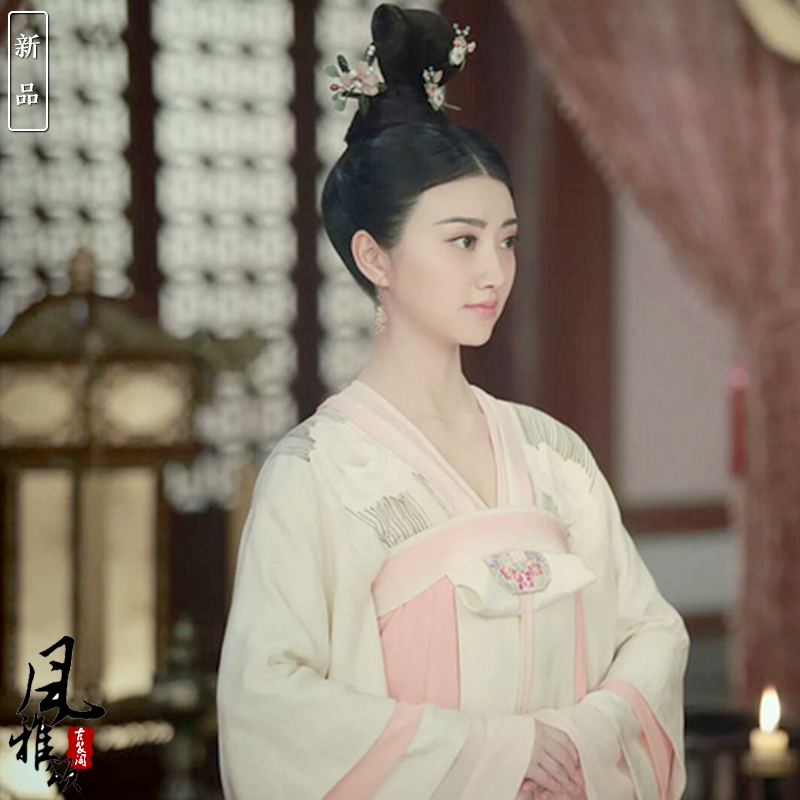 景甜古装襦裙齐胸仙女唯美唐风唐朝影视沈珍珠民族服装