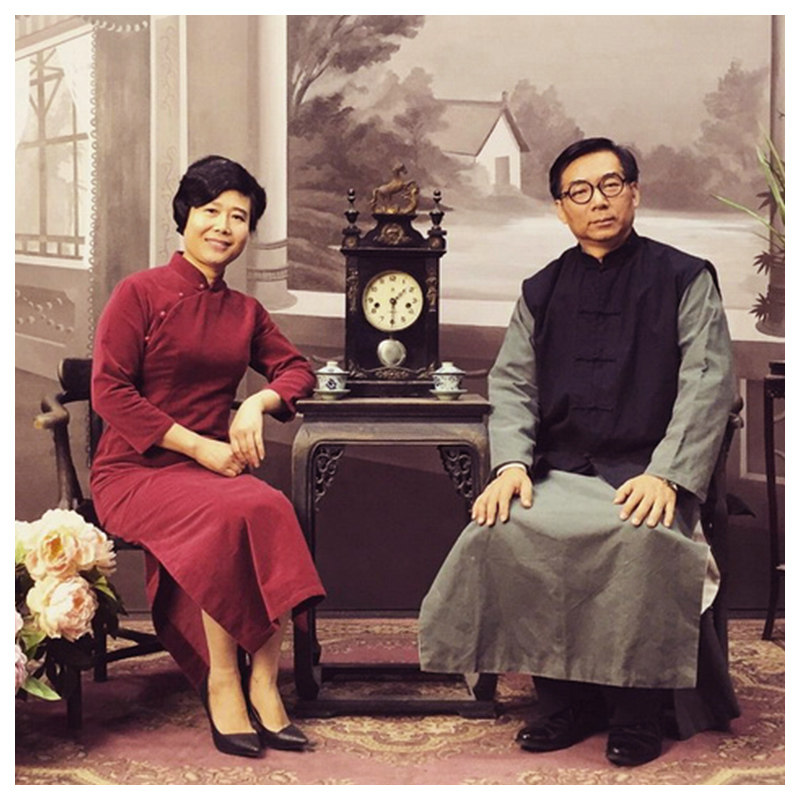 复古古风民国系列全家福写真服装古装父母爷爷民族服装