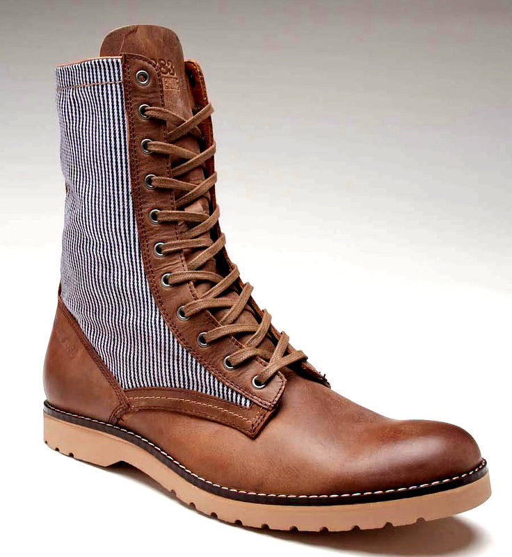 秋冬季军靴工装靴潮男工程师靴阿美咔叽马丁靴英伦真皮牛皮欧美