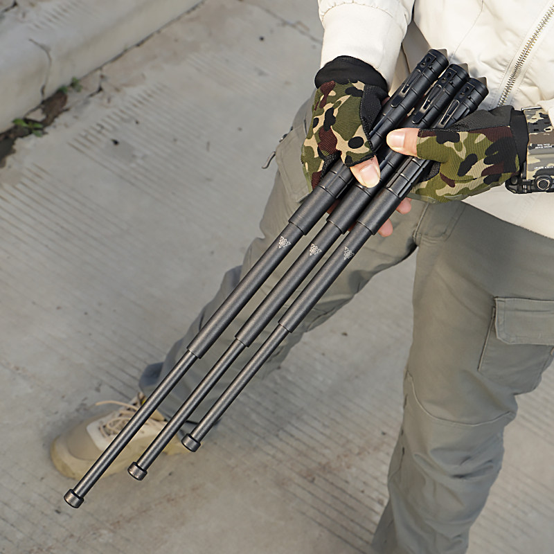 钢笔实心甩棍收缩甩棒合法防身武器小甩便携三节甩棍