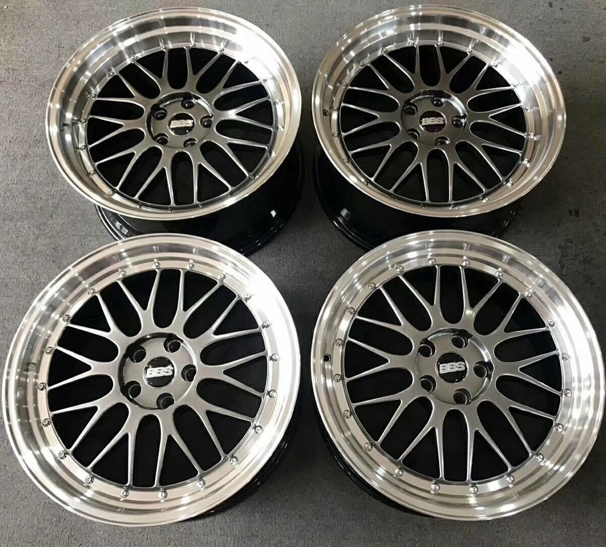 bbslm1719寸抛边复古轮毂适配雅阁菲斯塔锐志轮毂