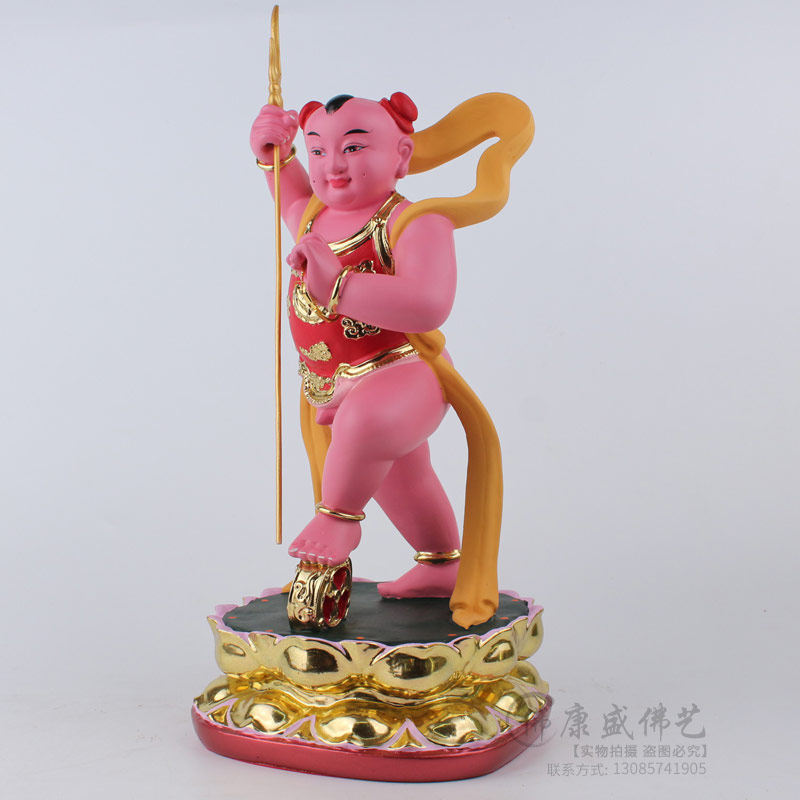 红孩儿圣婴大王道教神像玻璃钢树脂佛像摆件中坛元帅摆件