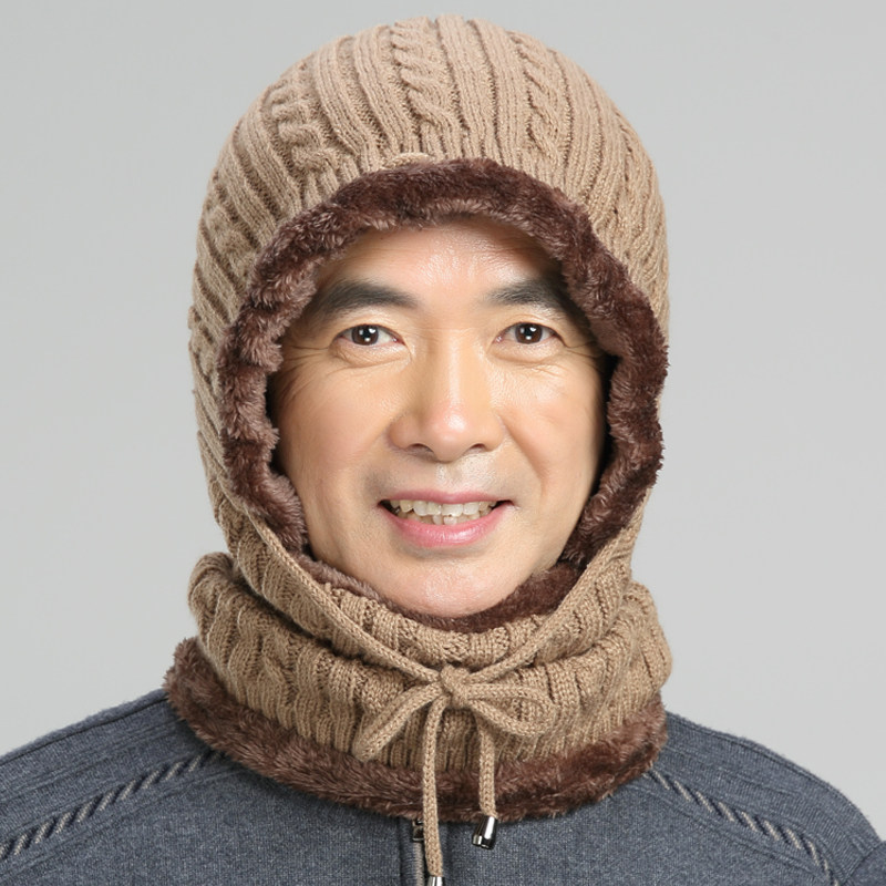 中老年帽子男女冬天老年人爸爸老头冬季老人保暖帽子