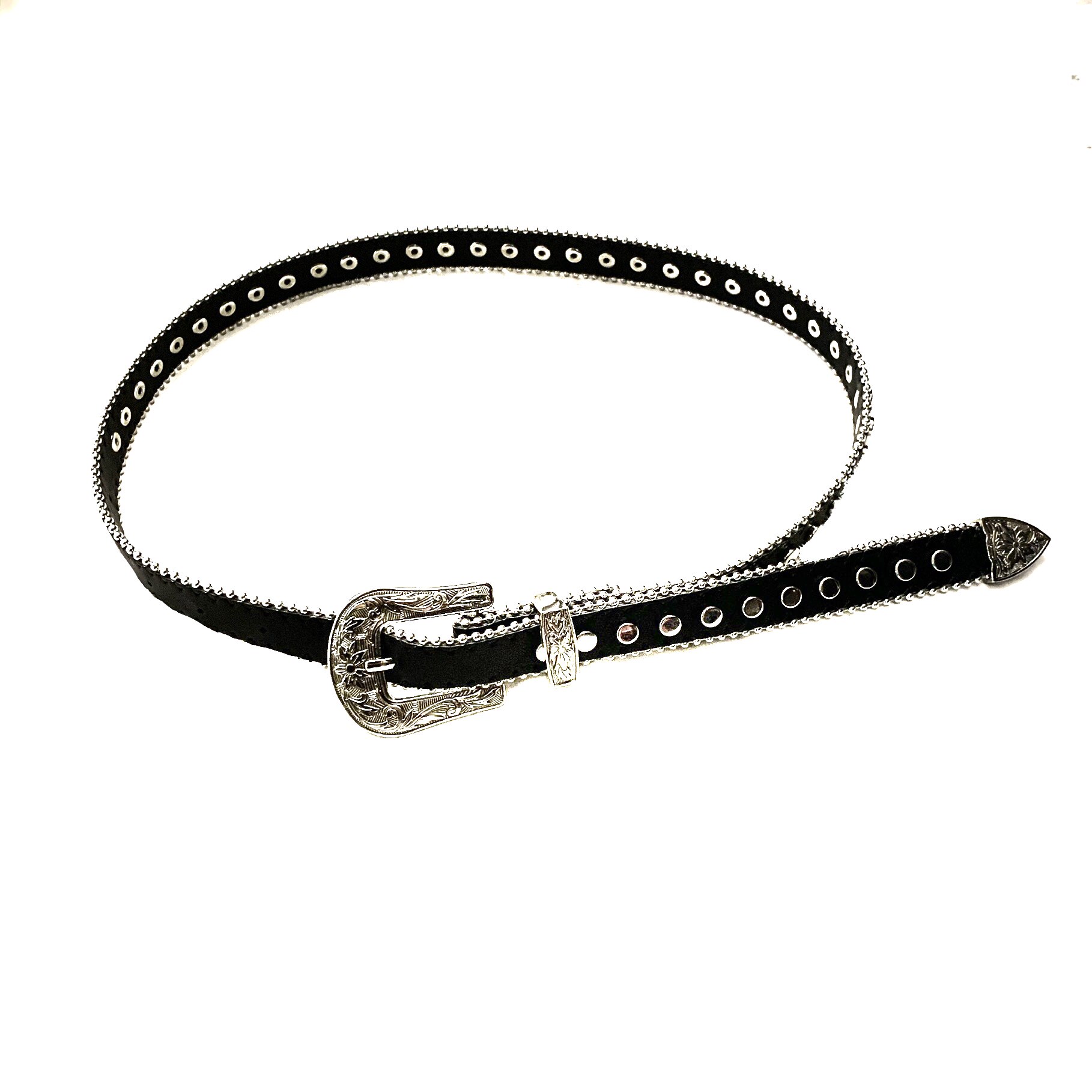 kotae原创国潮摇滚朋克雕花铆钉腰带皮带男女腰带