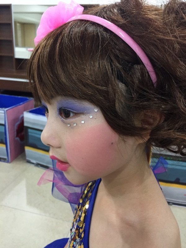 单色腮红粉色珠光防水儿童演出化妆品大红胭脂腮红