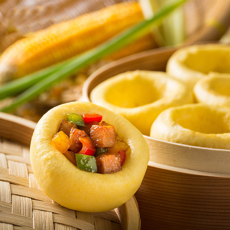 窝窝头玉米杂粮包粗粮粗粮250g10夹菜面食早点包点