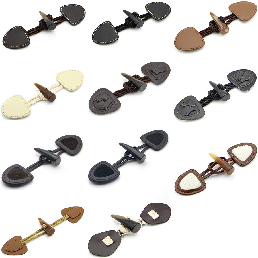 牛角扣大衣纽扣女羊角扣毛呢大衣扣皮对扣女风衣毛衣扣大衣扣配件