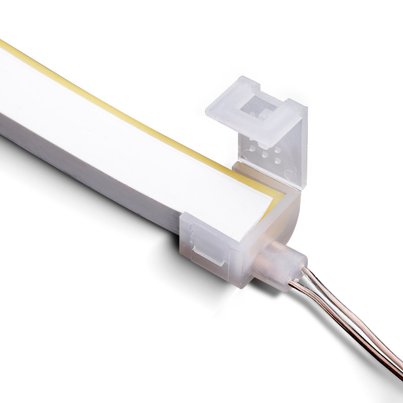 接头12v低压硅胶led灯带免焊卡扣接线连接器灯具配件