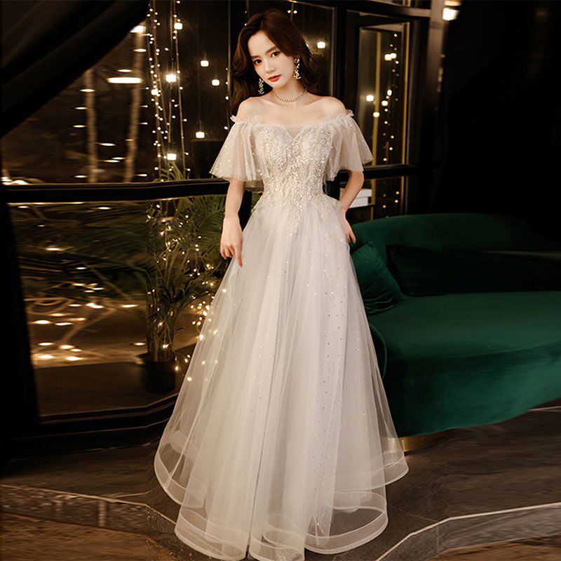 晚礼服2021新款高端大气宴会气质仙气生日优雅礼服