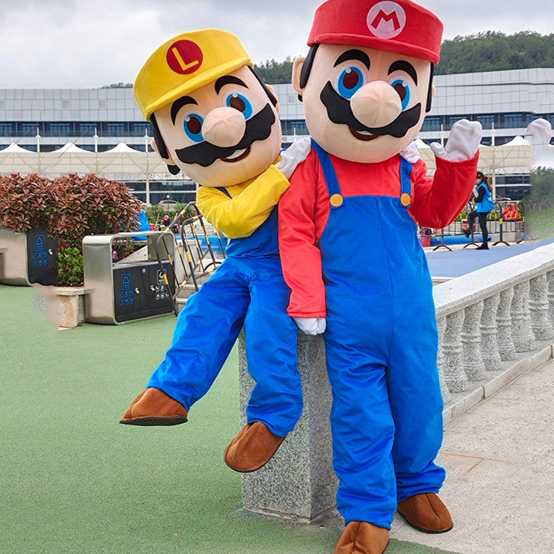 超级玛丽行走卡通卡通人人偶服装道具马里奥动漫人物cosplay配件