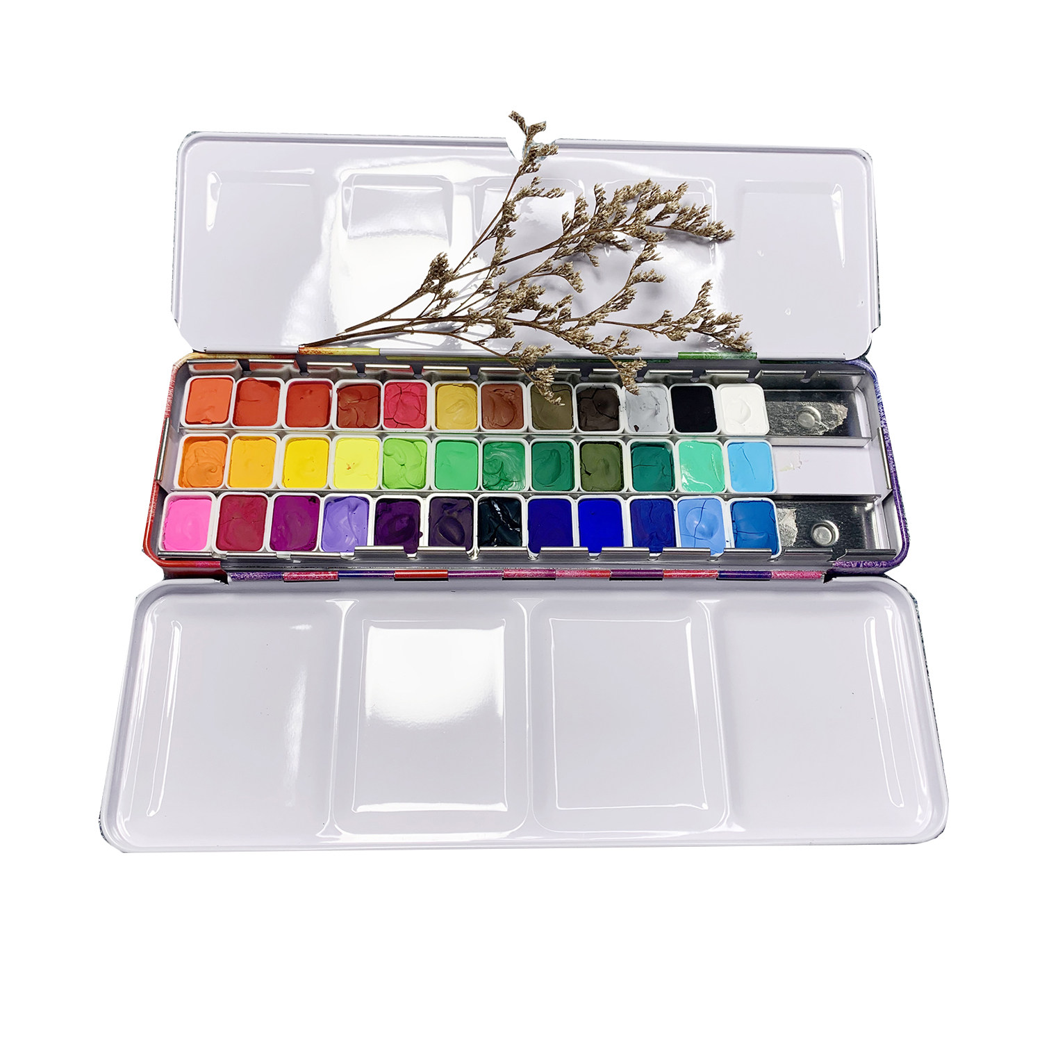 颜料nicker霓嘉日本进口不透明水彩宫崎骏36色1ml2ml水彩颜料