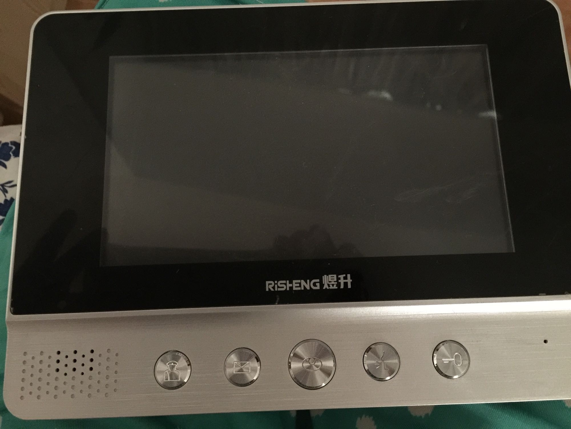 risheng煜升楼宇对讲rs-31可视分机门铃电话门禁挂板挂架底座支架