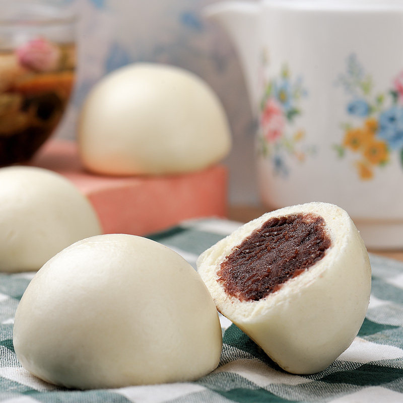 3斤装千味央厨豆沙包子红豆豆包馒头粗粮商用包点