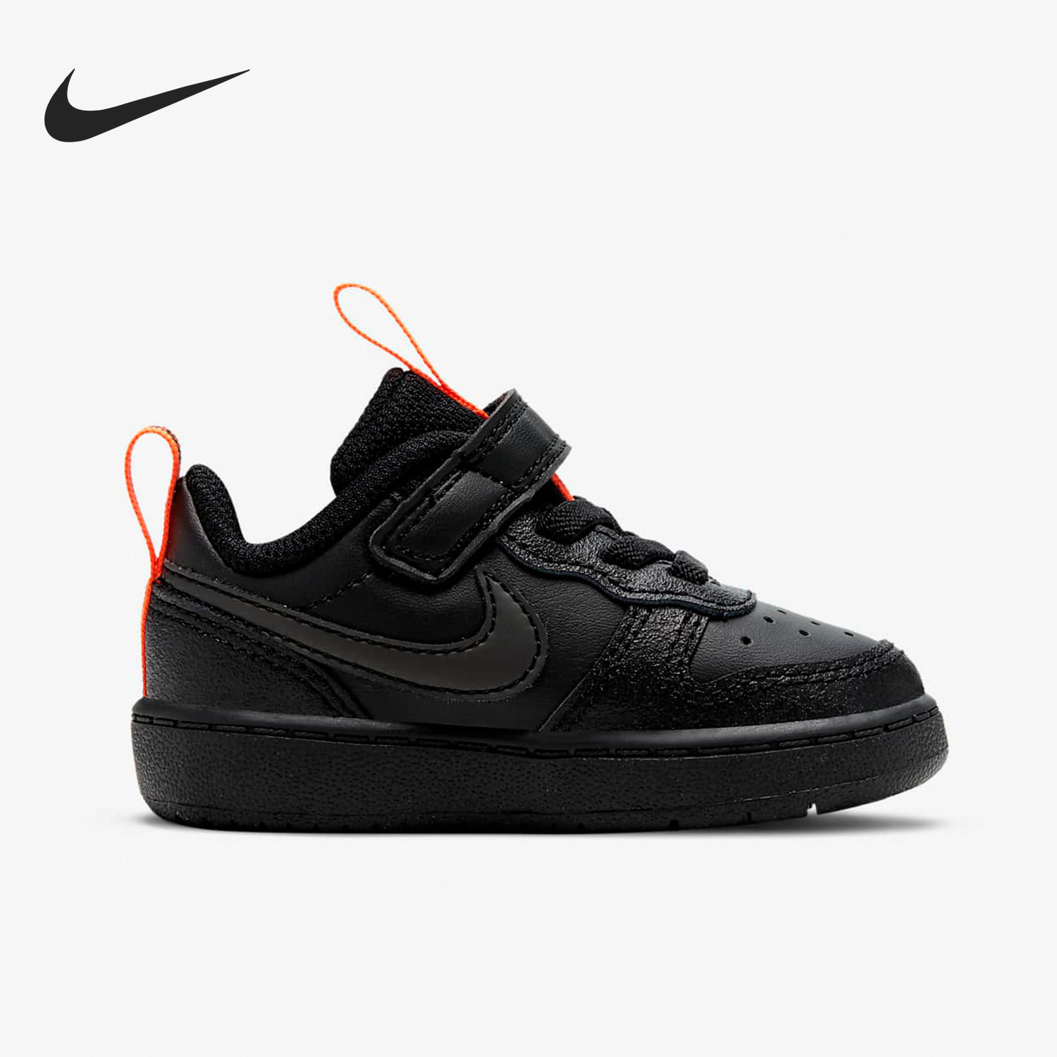 nike耐克正品boroughlow儿童运动鞋魔术贴板鞋低板鞋