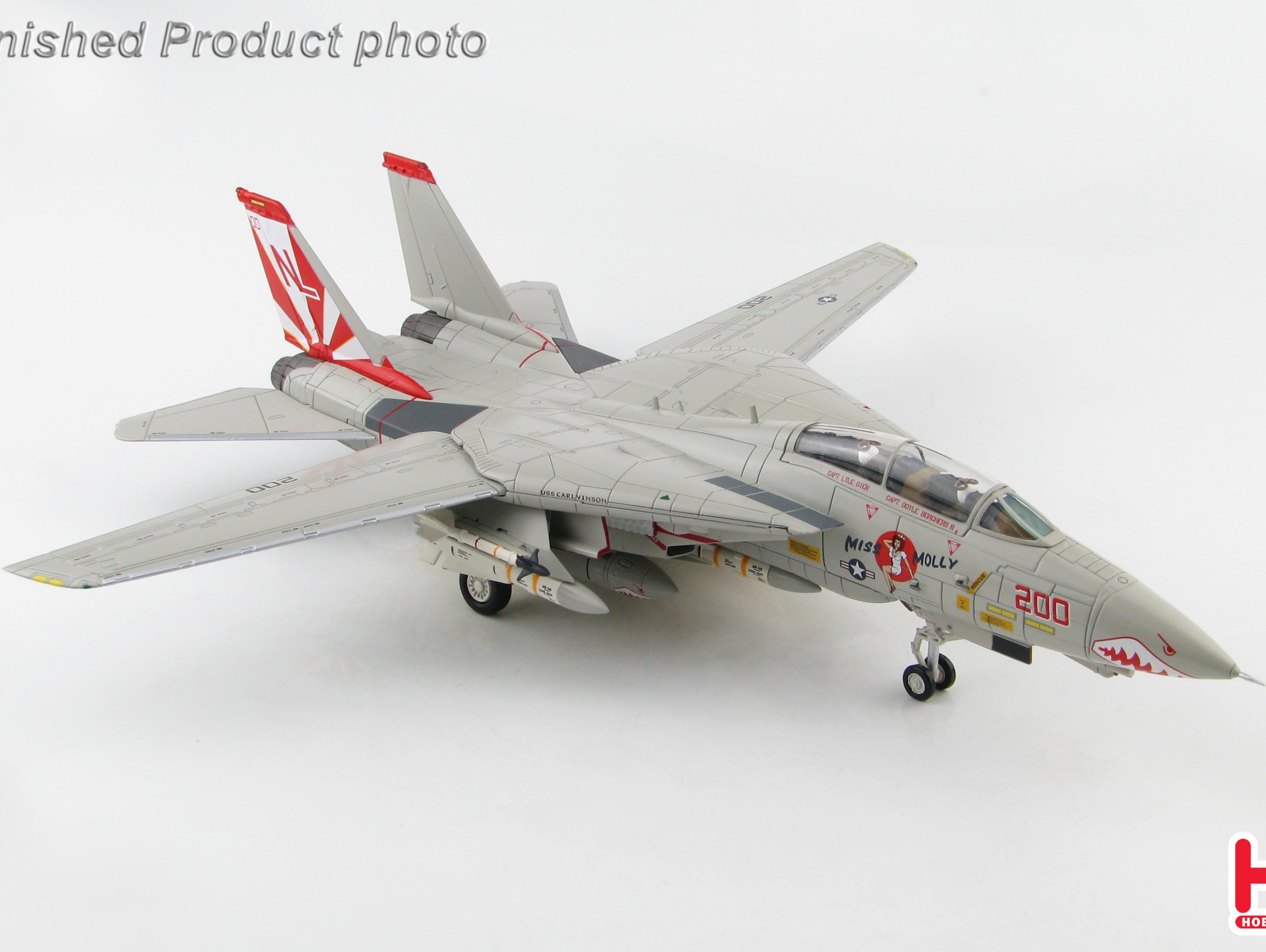 ha5213b美国空军f14avf111落日中队茉莉小姐重挂飞机模型