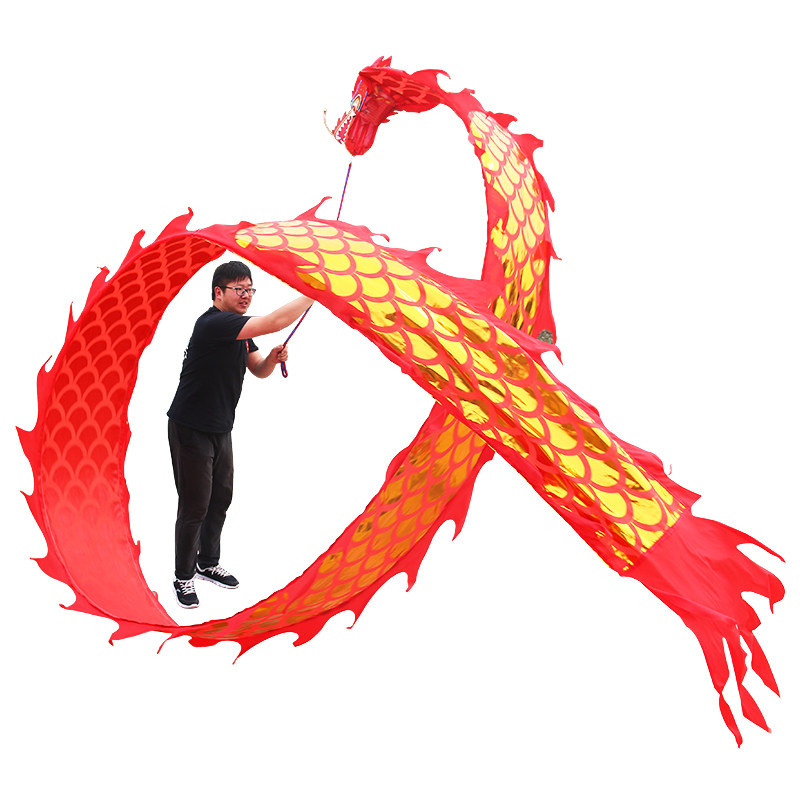 华铃彩条舞台甩龙烫金中老年龙头广场龙彩条甩彩更多民间运动用品