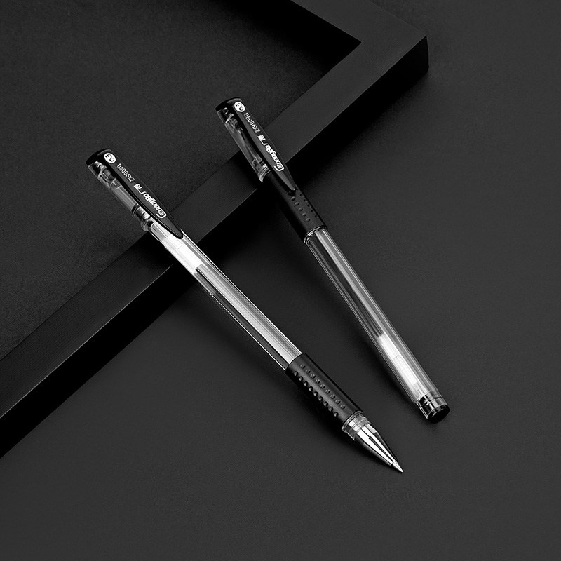 广博中性笔12支装办公签字笔0.