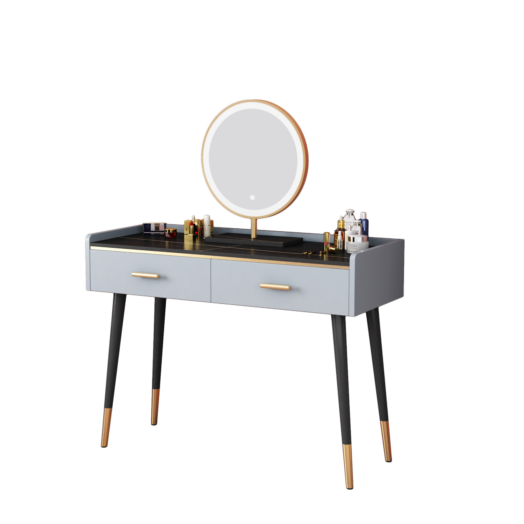 化妆梳妆台卧室现代简约小型轻奢奢风高级2021年新款梳妆台