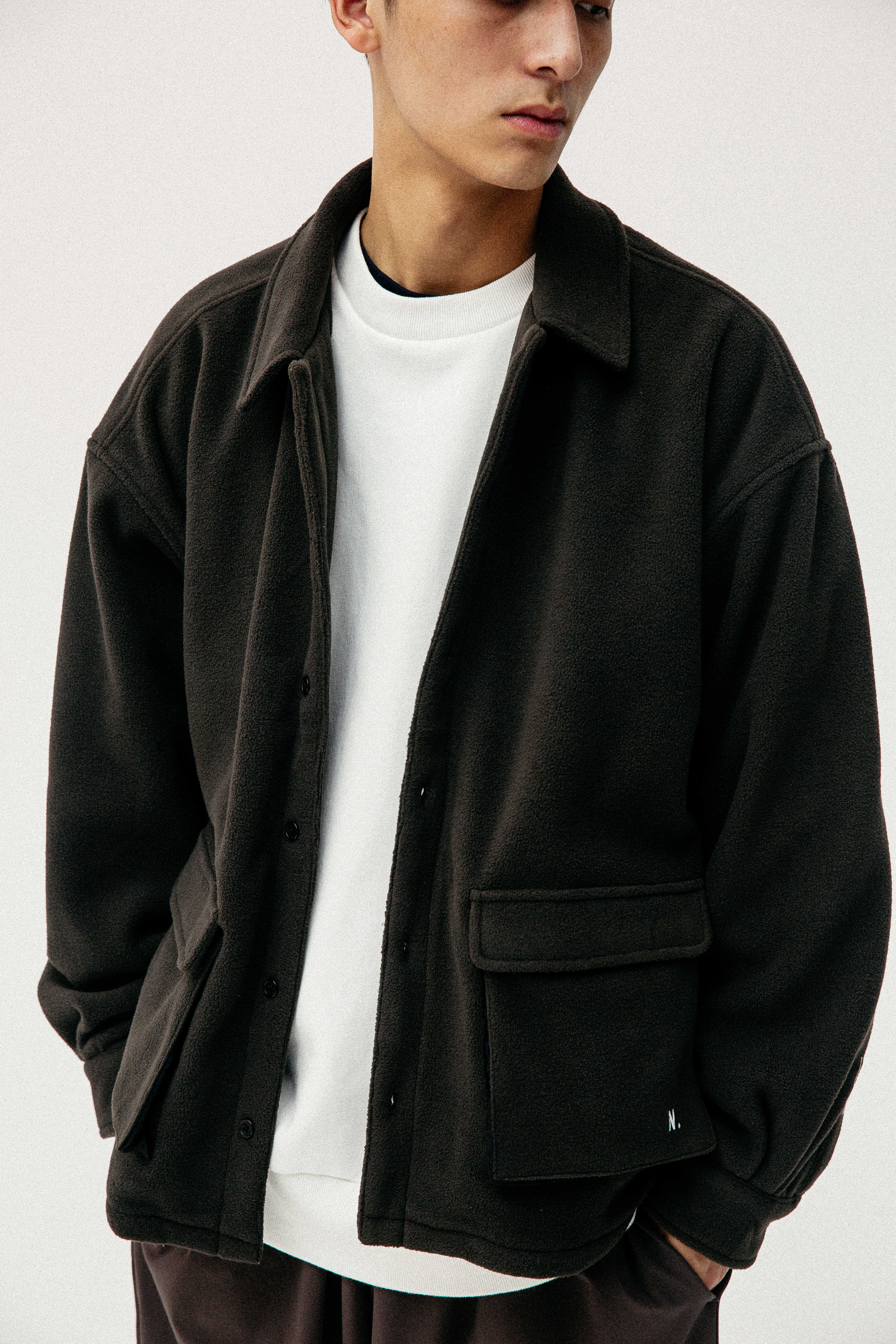 ngoarmy19aw秋冬冬日加厚摇粒绒衬衫夹克外套宽松夹克