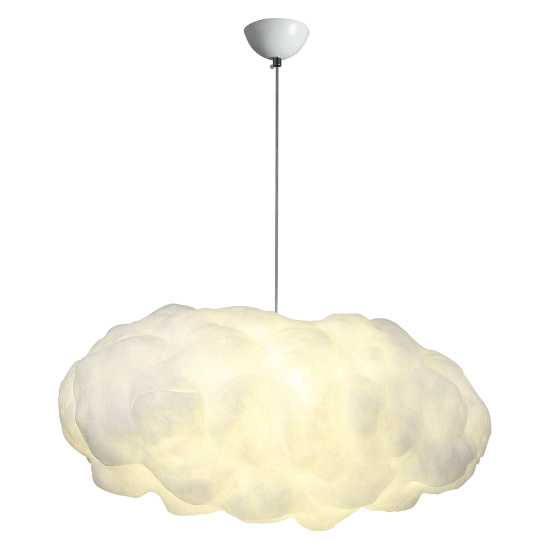 云朵吊灯创意蚕丝棉花白云乌云灯装饰云彩灯儿童房卧室灯北欧灯具