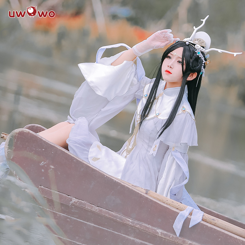 现货悠窝窝uwowo剑侠情缘3剑三cosplay 蓬莱萝莉鹤梦套 伞萝cos服