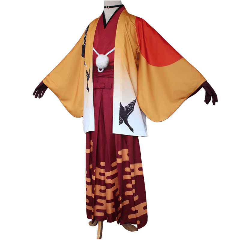 现货uwowo悠窝窝 文豪野犬cosplay同人中原中也cos服羽织浴衣和服