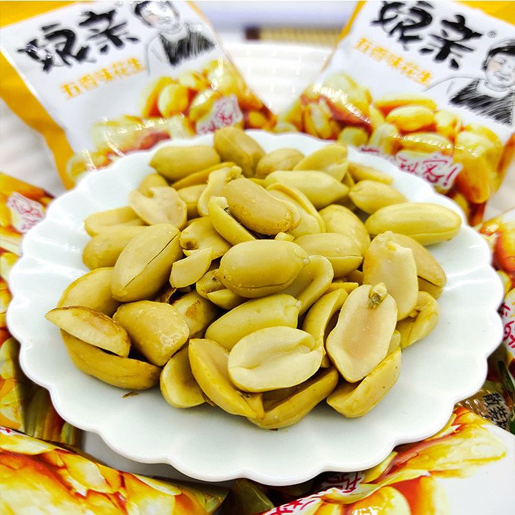 娘亲麻辣花生500g独立小包包装零食下酒酒菜花生