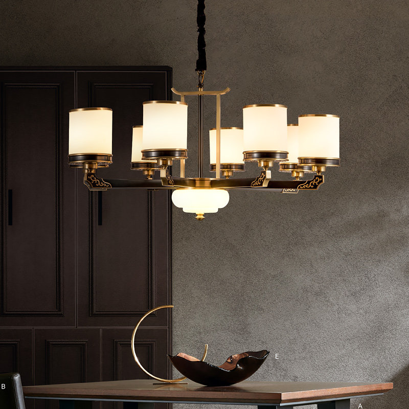 世冠客厅卧室led灯具书房沉稳简约灯简大气客厅吊灯