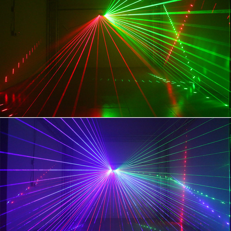 6孔全彩镭射扇形六眼闪光激光酒吧ktv扫描舞台灯光