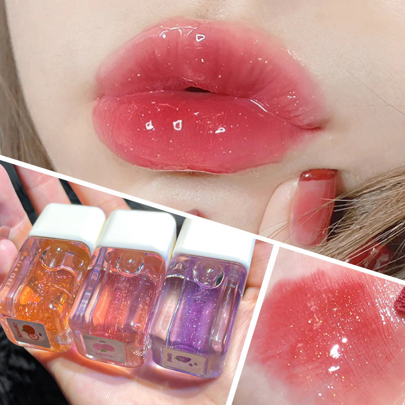 倩盼唇油透明唇蜜玻璃唇彩水光保湿滋润镜面唇彩