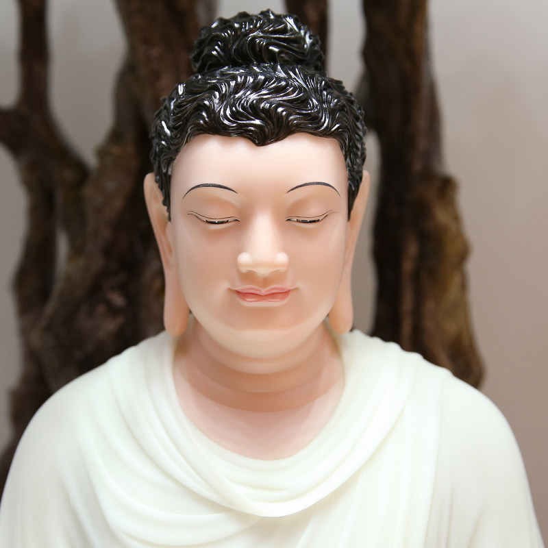 禅意鹿野苑悟道汉白玉释迦牟尼大日如来如来佛佛祖佛像摆件