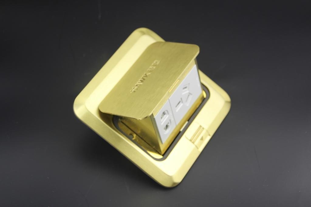 地板捷鹰电器正品地插五孔弹起插座地插