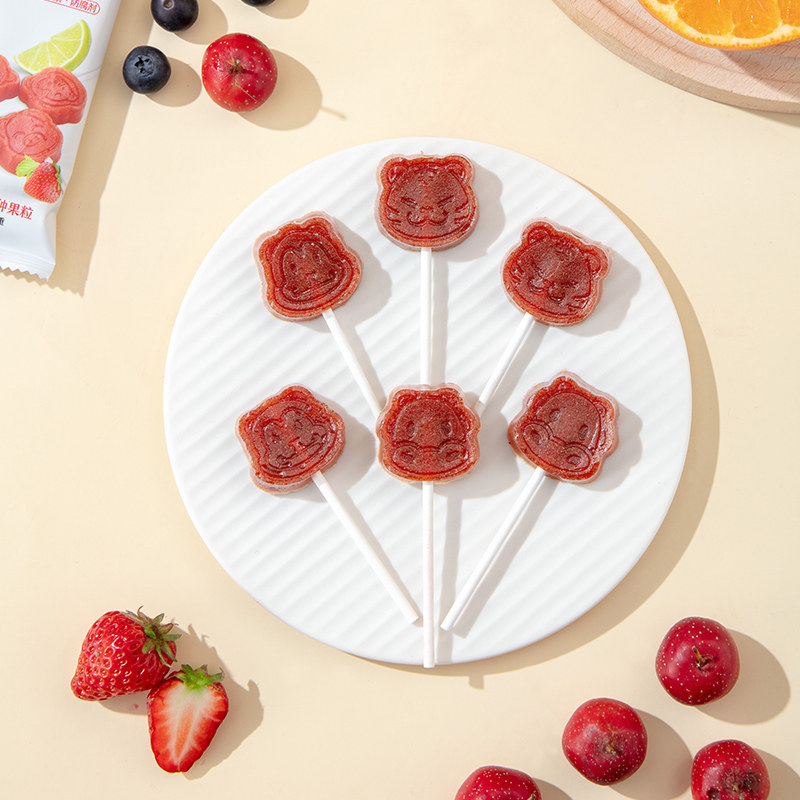 沂蒙公社果粒蓝莓山楂棒棒糖无添加儿童零食_热品库_性价比 省钱购