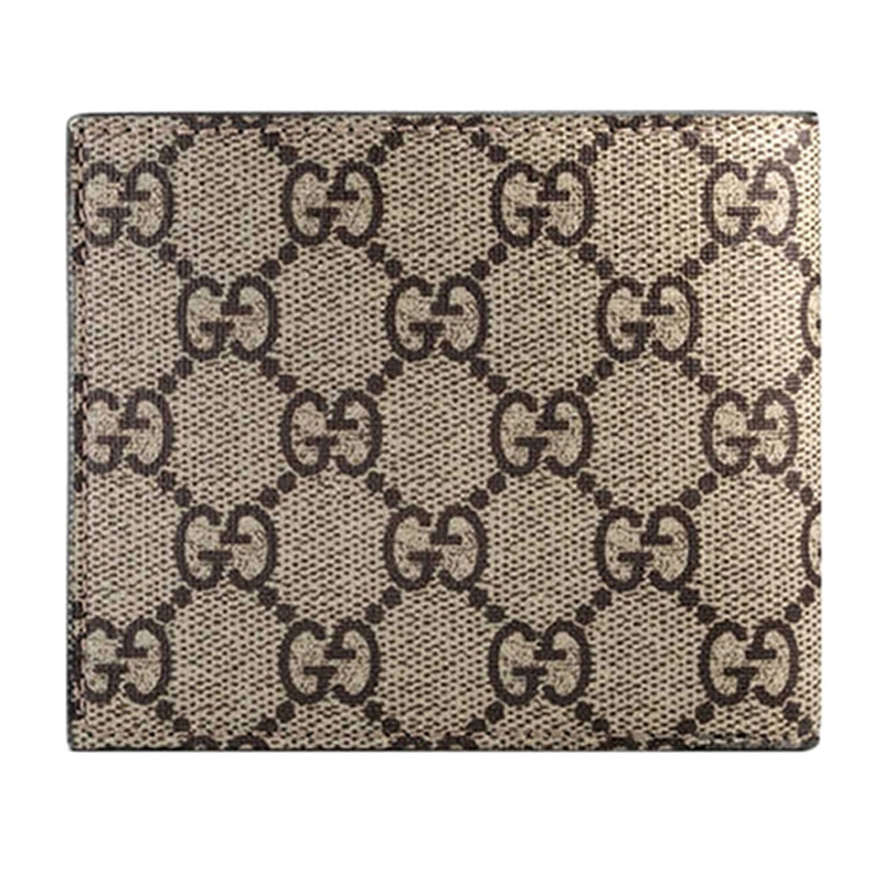 正品gucci/古奇男包酷奇双g蜜蜂印花男士新款古驰休闲短款钱包op