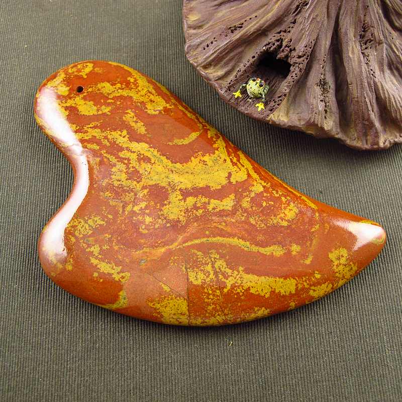 相石缘天然玄黄泗滨砭石刮痧男女泗水砭石按摩器点穴摆件