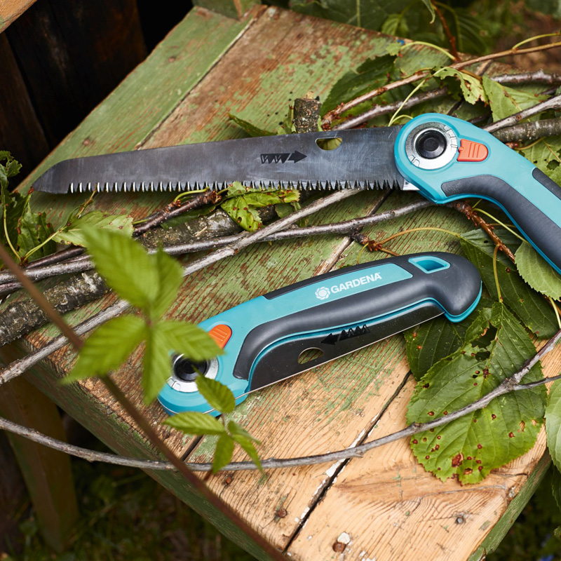 gardena德国嘉丁拿双刃三面齿快速不锈钢锯折叠锯家用手锯