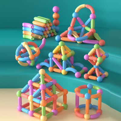 儿童磁力棒片积木玩具磁铁磁吸益智百变早教16岁宝宝男孩女孩建构