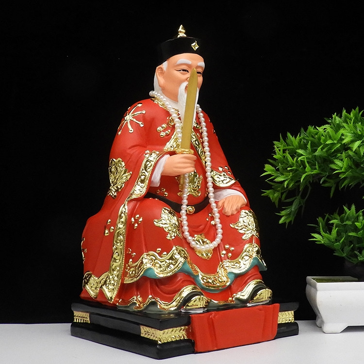 神像胡天刚胡五太爷红衣胡五爷16寸胡天罡天罡树脂摆件