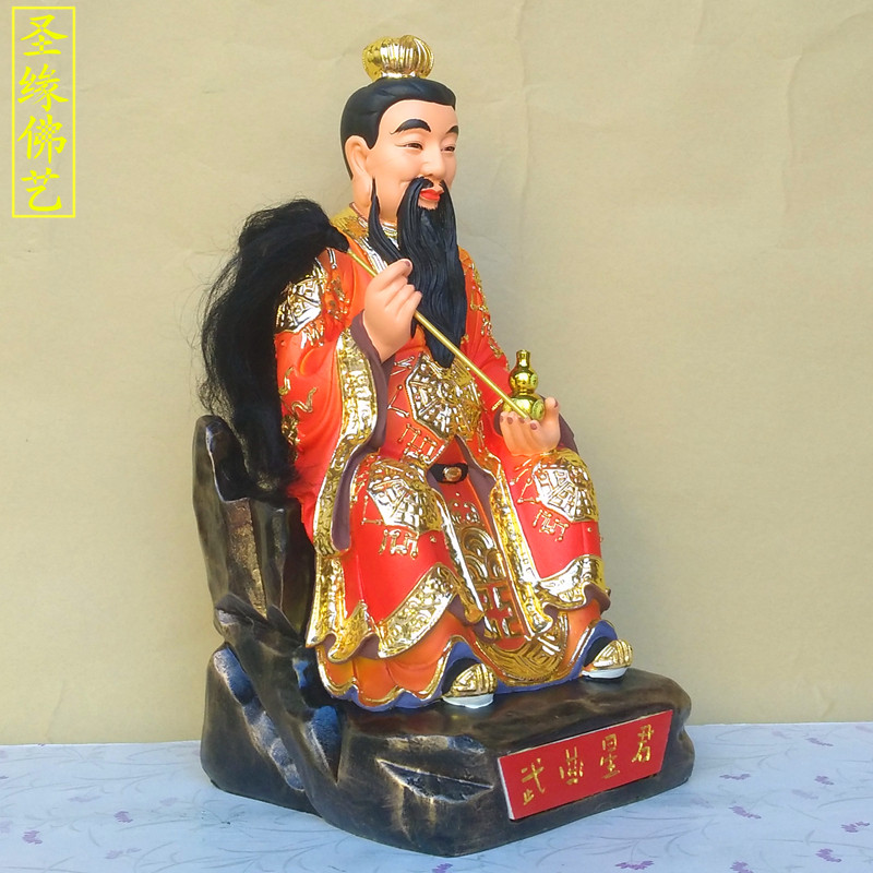 曲星神像佛像舞曲12寸武曲星16寸树脂彩色摆件摆件