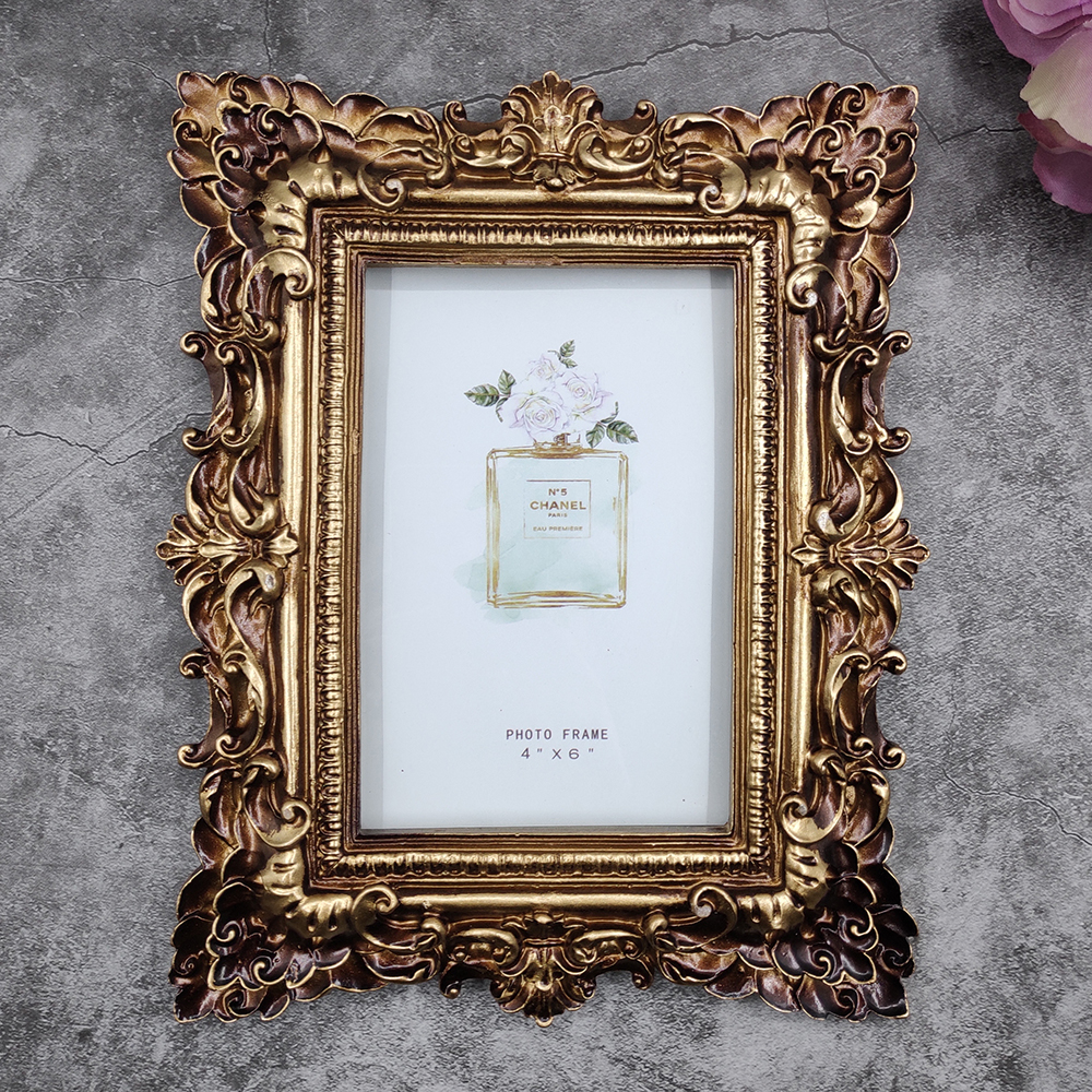 欧式桌面面相框架摆台北欧ins奢华像框卧室相框